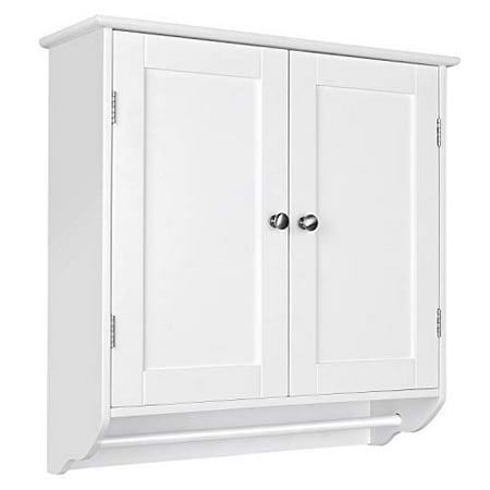 Homfa Bathroom Wall Cabinet Over The Toilet Space Saver Storage Kitchen Medicine Doule Door Cupboard With Adjustable Shelf And Towels Bar White Canada Homfa Bathroom Wall Cabinet Over The, Over The Toilet Wall Cabinet With Towel Bar