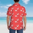 thumbnail image 6 of Goofa Cartoon Rooster Hawaiian Shirt for Men, Unisex Summer Beach Casual Short Sleeve Button Down Shirts,Aloha Tropical Floral print shirt-Medium, 6 of 9