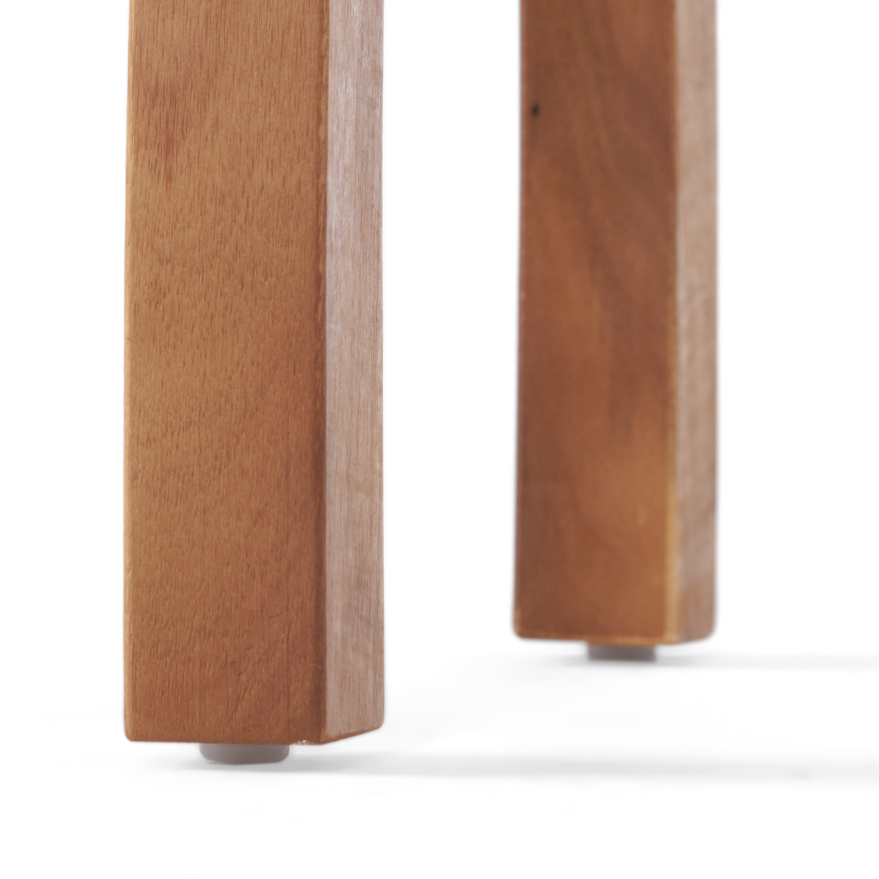 Carlo Outdoor Rectangular Acacia Wood Accent Table, Brown & Teak Finish