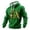 Camel, variant on Men's St. Patrick's Day Hoodie Shamrock Irish Flag Patchwork Print Pullover Sweatshirt