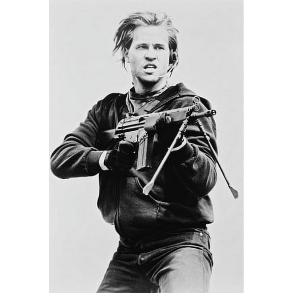 VAL KILMER HEAT WITH GUN B&W 24X36 PosterGRAPH