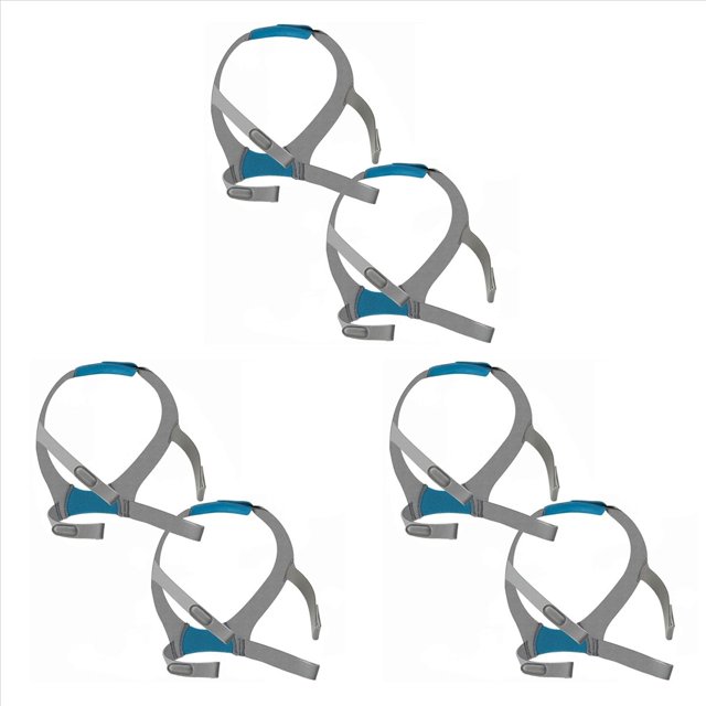 6 Correas de Repuesto para Casco F30, Correa para Casco para Máscara CPAP F30, Diseño de Cinta Mágica de Ajuste Ajustable