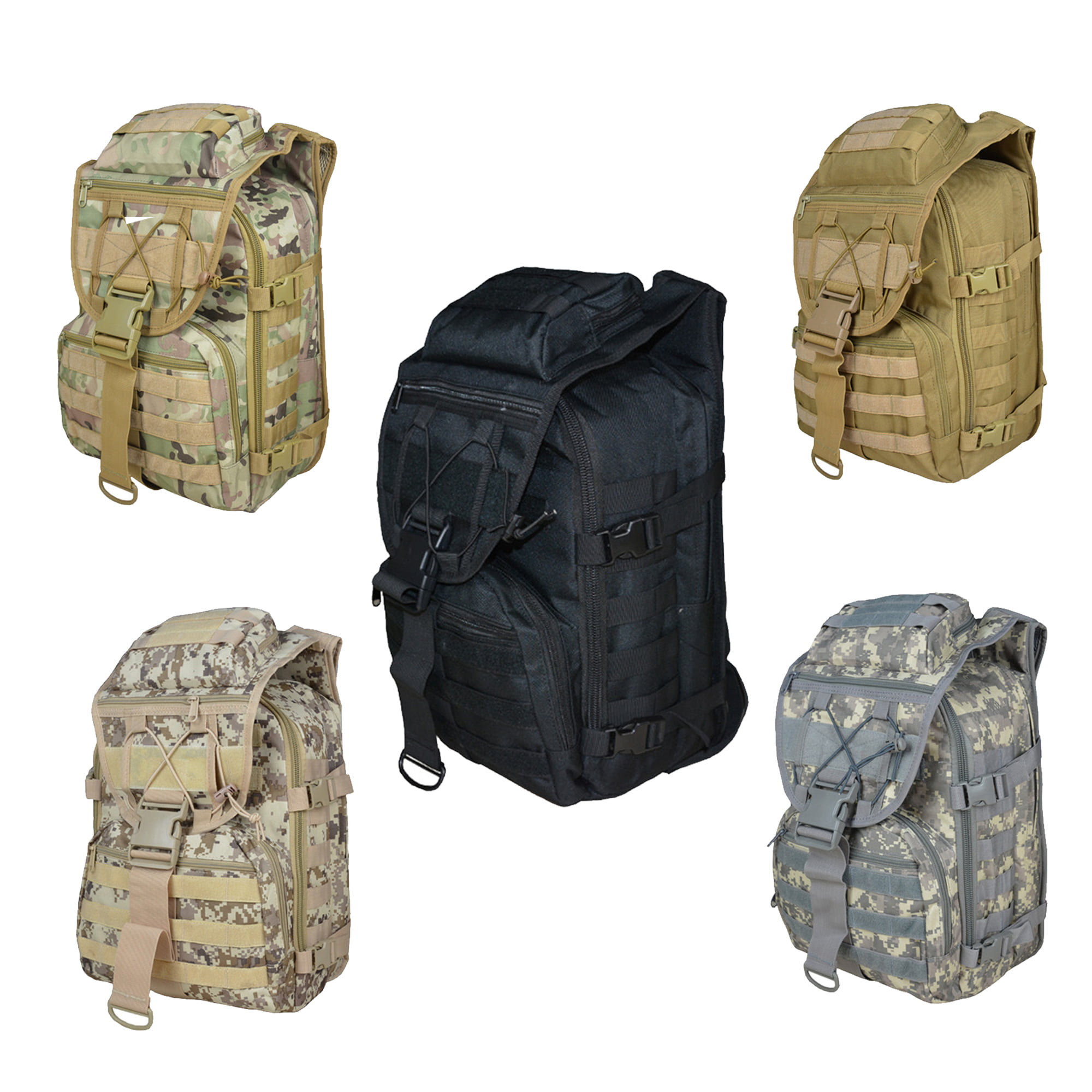35L Molle Tactical Military Assault Backpack Camping Hiking Bag Rucksack Black 