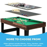 Best Choice Products 2x4ft 10-in-1 Combo Game Table Set w/ Hockey, Foosball, Pool, Shuffleboard, Ping Pong - Brown