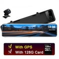 thumbnail image 1 of Car DVR Rear View Mirror Recorder 4K Video 12 Inch Dash Cam GPS Track 415 Ultra HD 3840*2160P Camera ,Clear Images, 1 of 7