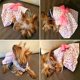 thumbnail image 4 of Vestido de perro: vestidos de princesa floral para cachorros, vestido de perro con lazo, falda tutú, ropa de verano fina y linda para mascotas, ropa para perros pequeños, medianos, gatos, gatitos, vestido de flores para perros, disfraz de perrito MFZFUKR CZCW-ZC420-2, 4 of 8