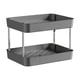 thumbnail image 2 of Estante para Tazas de Dos Niveles | Organizador de Escritorio de Plástico con Bandeja de Drenaje Desmontable | Soporte de Dos Niveles para Tazas de Té y Café con Barandillas Elevadas | para Usar En L, 2 of 6