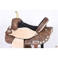 thumbnail image 4 of 16" Western Horse Saddle American Leather Treeless Trail Barrel Hilason, 4 of 7