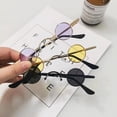 thumbnail image 3 of Ultra Small Frame Round Retro Sunglasses for Men and Women Mini Small Round Frame Table Mirror Traitor Glasses Hip-Hop Sunglasses, 3 of 7