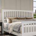 thumbnail image 3 of Brooklyn King Wood Foundation Bed with Matching Footboard in White, 3 of 11