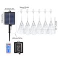 thumbnail image 4 of Qocolcyl 6 PCS Solar Hanging Firework 450 LED Lights, IP65 Waterproof Outdoor Pendant Lights with Remote, for Christmas Patio Wedding Party Yard, Xmas Holiday Decor and Home Decorations, 4 of 7