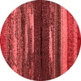 thumbnail image 1 of Ahgly Company Machine Washable Indoor Round Oriental Red Modern Area Rugs, 4' Round, 1 of 4