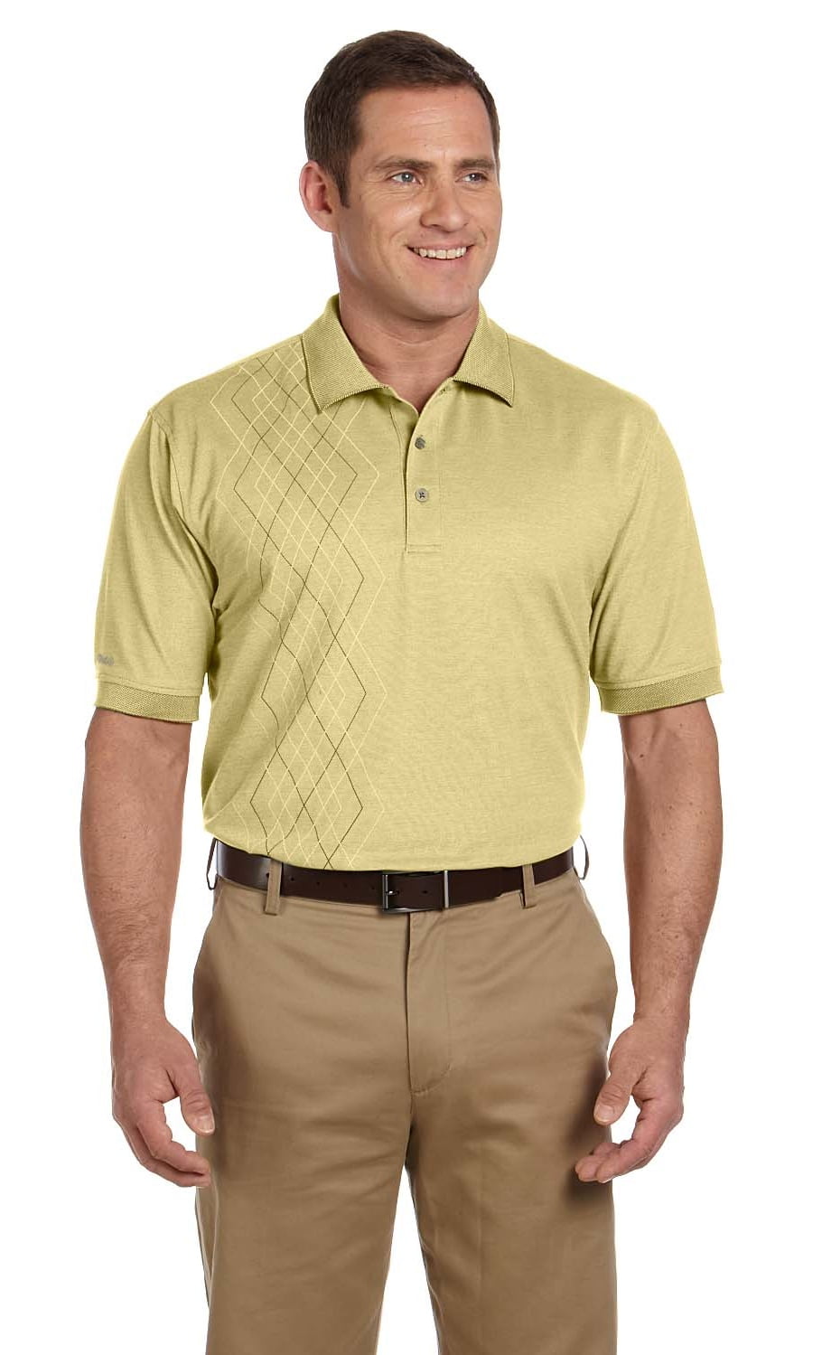 IZOD - Izod Polo Shirt 13Z0110 Men's Performance Oxford Pique Argyle S 
