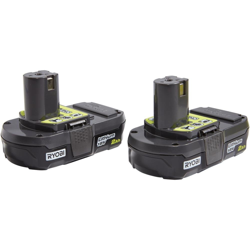 2.0Ah Compact Lithium-Ion Battery P190 2 pack 18 volt ONE RYOBI P161 