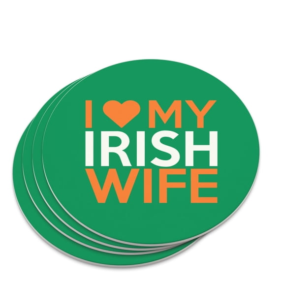 I Love My Irish Wife Novelty Coaster Set