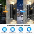 thumbnail image 4 of GEYANG Dusk to Dawn Outdoor Wall Lights , Integrated LED Cylinder Up Down 12W 2700K Modern Aluminum Light, Waterproof Exterior Light for Porch Patio Door, 4 of 6