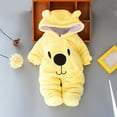 thumbnail image 2 of ZZwxWA Newborn Baby Girl Boy Clothes Bear Onesie Long Sleeve Snowsuit Hooded Romper Cute Winter Clothes, 2 of 3