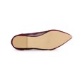 thumbnail image 5 of BLISSFUL STEP Women's Pointed Toe Mesh Slip-on Ballet Flats Burgundy 10.5, 5 of 6