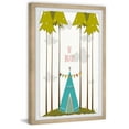thumbnail image 2 of Marmont Hill Blue Tee Pee by Karen Zukowski Framed Wall Art, 2 of 6