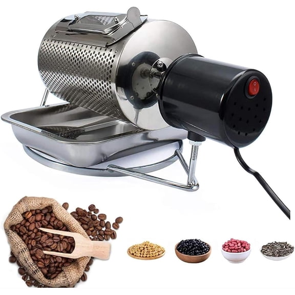 RoastMaster 250G Electric Coffee Bean Roaster  Stainless Steel Drum with Viewing Window, Quiet Operation for Home & Caf Use