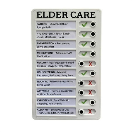 XIANXIAN Elderly Care Checklist List Board Memo Desk for Elder Do Daily Check Notepad (Elder To Care Care) Tools Home Improvement