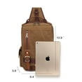 thumbnail image 2 of KAUKKO Canvas Messenger Bag Cross Body Shoulder Sling Backpack Travel Hiking Chest Bag, 2 of 4
