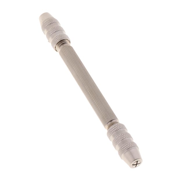 Hierro Doble Cabeza Pin Vice Mini Taladro De Mano Taladro De Agujero en apariencia Para 0.5-2.5mm Brocas Para Pasatiempos DIY Carpintería Artesanía Herrami 107 cm Macarena Pin Vise Taladro de mano