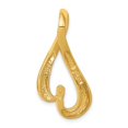 thumbnail image 4 of Real 14kt Yellow Gold Fancy Peg Set Diamond Slide Mtg; for Adults and Teens; for Women and Men, 4 of 5