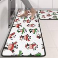 thumbnail image 2 of Kitchen Rugs Sets Of 2,White Cow Scarf Bow Pattern Anti Fatigue Kitchen Mat Rugs Non Slip Washable,Decorative Kitchen Floor Mats for Kitchen,Sink,Laundry,17"x47"+17"x47", 2 of 5