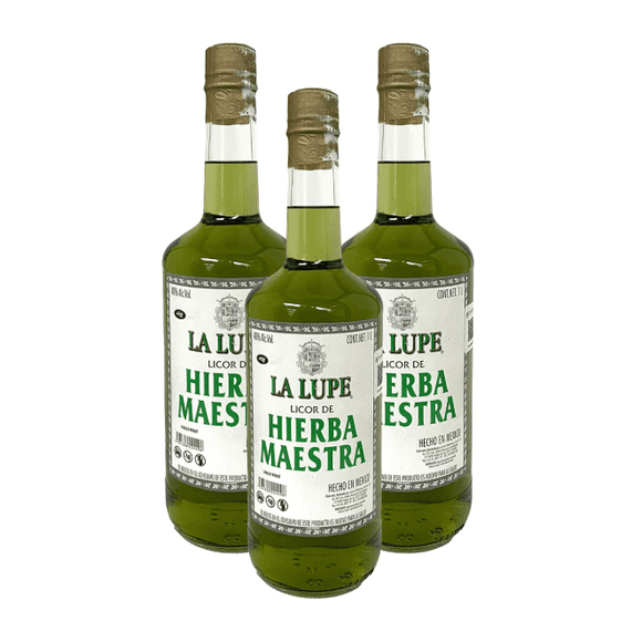 Tripack Licor de Hierba Maestra La Lupe 1 L. La Lupe Licor