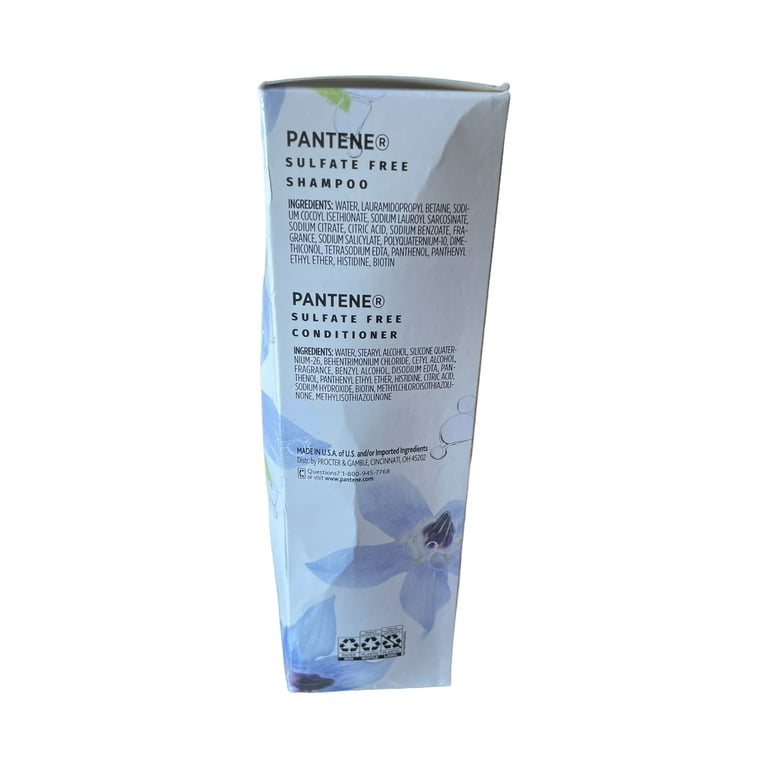 Inspicere glæde Ondartet Pantene Nutrient Blends Sulfate-Free Shampoo & Conditioner, 17.9 Fl Oz (2  Pack) - Walmart.com