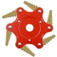 thumbnail image 1 of Cabezal de corte de acero para exteriores, cabezal de corte de versión mejorada, herramienta de cuchillas de acero para hierba, cuchillas de afeitar de 6 cuchillas de acero, cabezal de corte de 6 dientes, 1 of 4