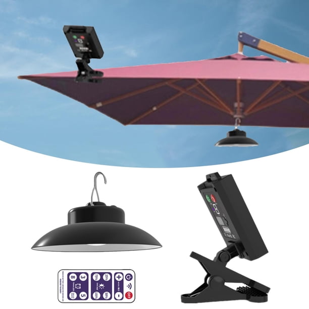 Luz de sombrilla para Patio, herramientas de lámpara Solar para sombrilla, decoración, luz de mesa para Patio, luz exterior para tienda de campaña en luz blanca