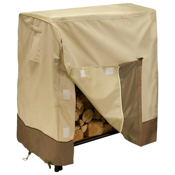 Waterproof Wood Cover for Firewood Rack - Brown Chestnut