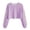 #078-Purple, variant on Craaazy Casual Women's Floral Print Crop Top Crew Neck Long Sleeve Cropped Sweatshirt for Spring and Summer Gifts