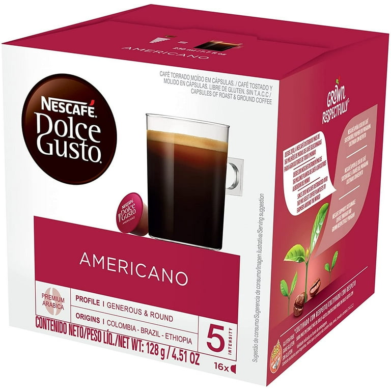 Nescafe Dolce Gusto Caffe Lungo Pods 16 per pack