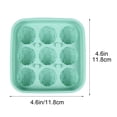thumbnail image 3 of Bandeja de silicona para cubitos de hielo con 9 cavidades en forma de balón de fútbol | Molde reutilizable para cubitos de hielo de whisky y cócteles, 3 of 7