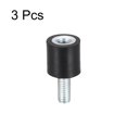 thumbnail image 3 of Unique Bargains Rubber Mount 3 Pack M4 Male/Female Vibration Isolator Shock Absorber D10mmxH10mm, 3 of 5