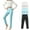 2025F-Light Blue, variant on MKOSPLRT 3 Pack Workout Leggings for Toddler Girl Elastic Waist Slim Fit Pants Solid Color Soft Leggings Comfy Yoga Legging for 3-10Y