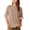 Khaki, variant on Kukoosong Women's T-shirts Solid Color Elbow-Length Crew Neck Oversized for Summer Casual, Trendy and Comfortable Tee Shirt for Women