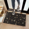 thumbnail image 2 of Paw Print Door Rugs,Washable Non Slip Door Mats Indoor,Decorative Door Mats,Entry Mat Indoor for Entrance,Bedroom,Kitchen,Bathroom,16"x24", 2 of 6