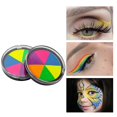 thumbnail image 2 of Makeup Face Color Facial Fluorescent Paint Rainbow Pan Easy-to-clean Water-soluble Pigments, 2 of 5