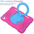 thumbnail image 4 of iPad 10.9 inch Case 2022, Allytech 360 Degree Rotatable Kickstand Pencil Holder Protective Case with Adjustable Detachable Shoulder Strap Kids-Friendly Case for iPad 10th Gen 2022, Rose + Blue, 4 of 8