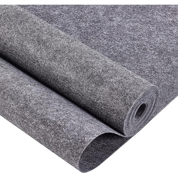 10FT 15.75 Inch Wide Dark Gray Felt Fabric Sheet Nonwoven Felt Roll Padding Felt Fabric for Cushion DIY Craft Patchwork Sewing 0.9mm ThickDIY