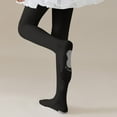 thumbnail image 6 of NAISIBABY Girls Ballet Pantyhose, High Waisted Fleece Lined Stretchy Winter Thermal Footed Tights Black 8-12T, 6 of 8