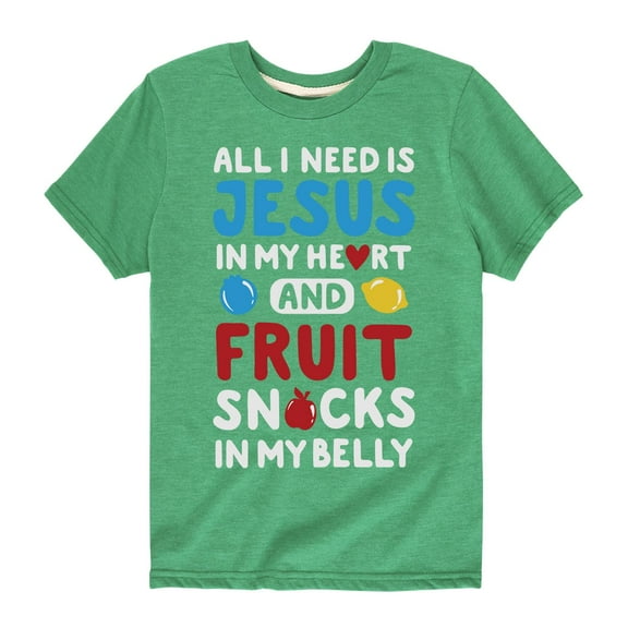 Solid Light - Jesus Fruit Snacks - Youth Short Sleeve Tee