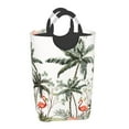 thumbnail image 2 of Bingfone Flamingo Palm Trees Laundry Hamper,Large Canvas Fabric Lightweight Storage Basket Toy Organizer Dirty Clothes Collapsible, 2 of 6