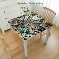 thumbnail image 2 of HAOXIT Rectangle Tablecloth Waterproof &amp; Stainproof Tablecloths,Wipeable Table Cloth Wrinkle-Free for Rectangle/Square/Dining/Party,Star Flag 44''x44'', 2 of 7