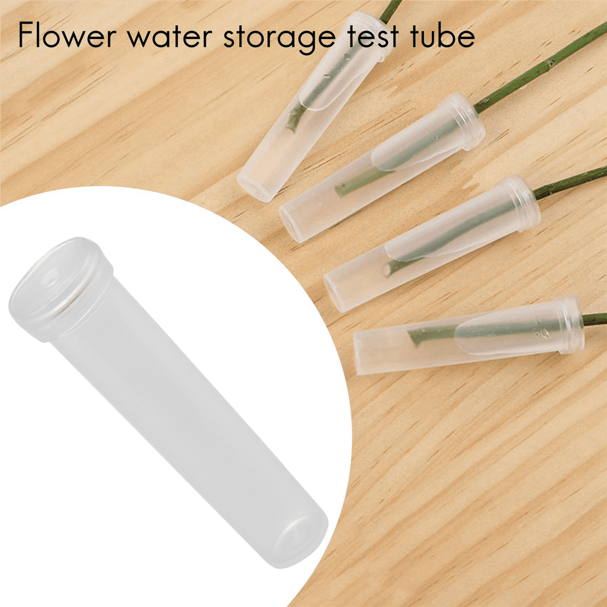 Floral Tube 400-Pack Flower Tube, Flower Vials, Floral Water Tube for Flower Arrangements,Clear Plastic