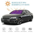 thumbnail image 6 of Kdxio Purple Glitter Print Windshield Sun Shade, Foldable Sun Blocker for Car,Truck,SUV Automotive Interior Sun Protection,Reflective Shade for Front Windshield(Small), 6 of 7